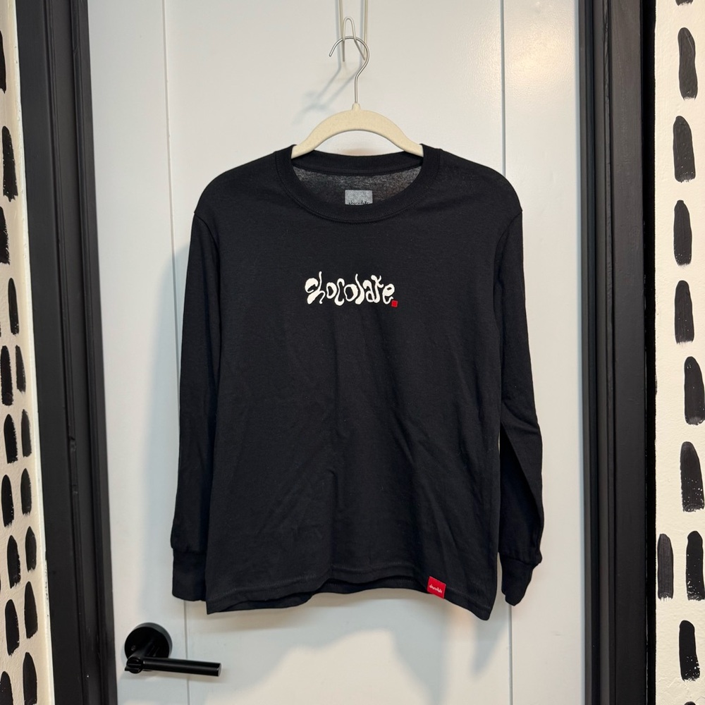 Chocolate Black Long Sleeve Kids Tee
